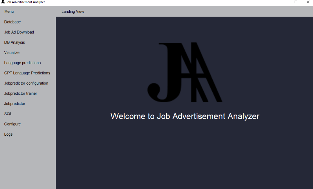 Job Advertisement Analyzer preview
